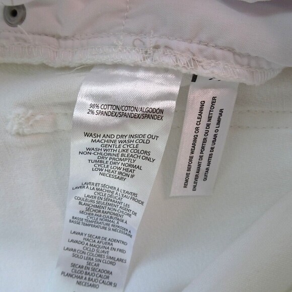 CALVIN KLEIN Women's Jeans High Rise Skinny Denim White Stretch Fitted NWT 26 - Picture 9 of 14